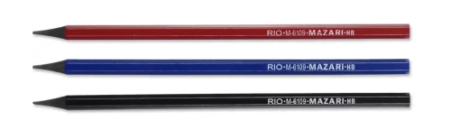 Graphite pencil with eraser Mazari RIO R, HB, hexagonal