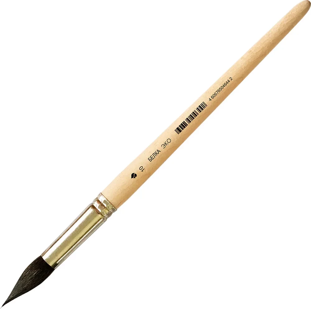 Drawing and painting brush, synthetic (squirrel eco) 10