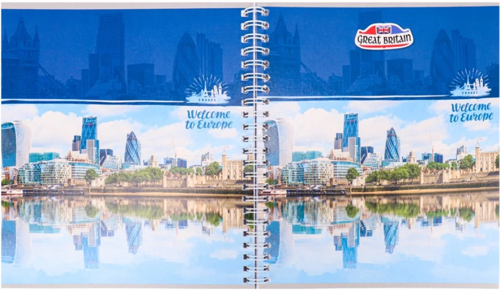 Checked Notebook City on the Shore-3