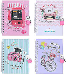 Notebook with a Lock Memories