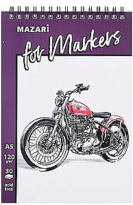 Notebook (sketchbook) for marker work (30 sheets)