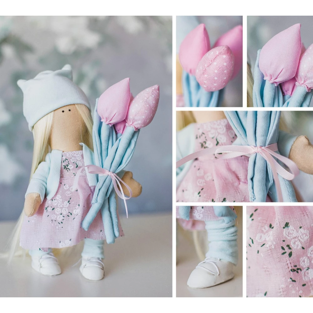 Zestaw do szycia. Lalki dekoracyjne własnoręcznie Marcie, 30 cm