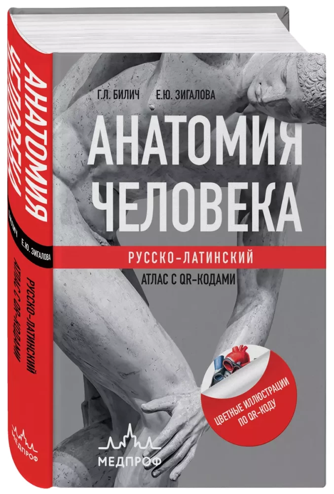 Anatomia człowieka: Atlas rosyjsko-łaciński z kodami QR