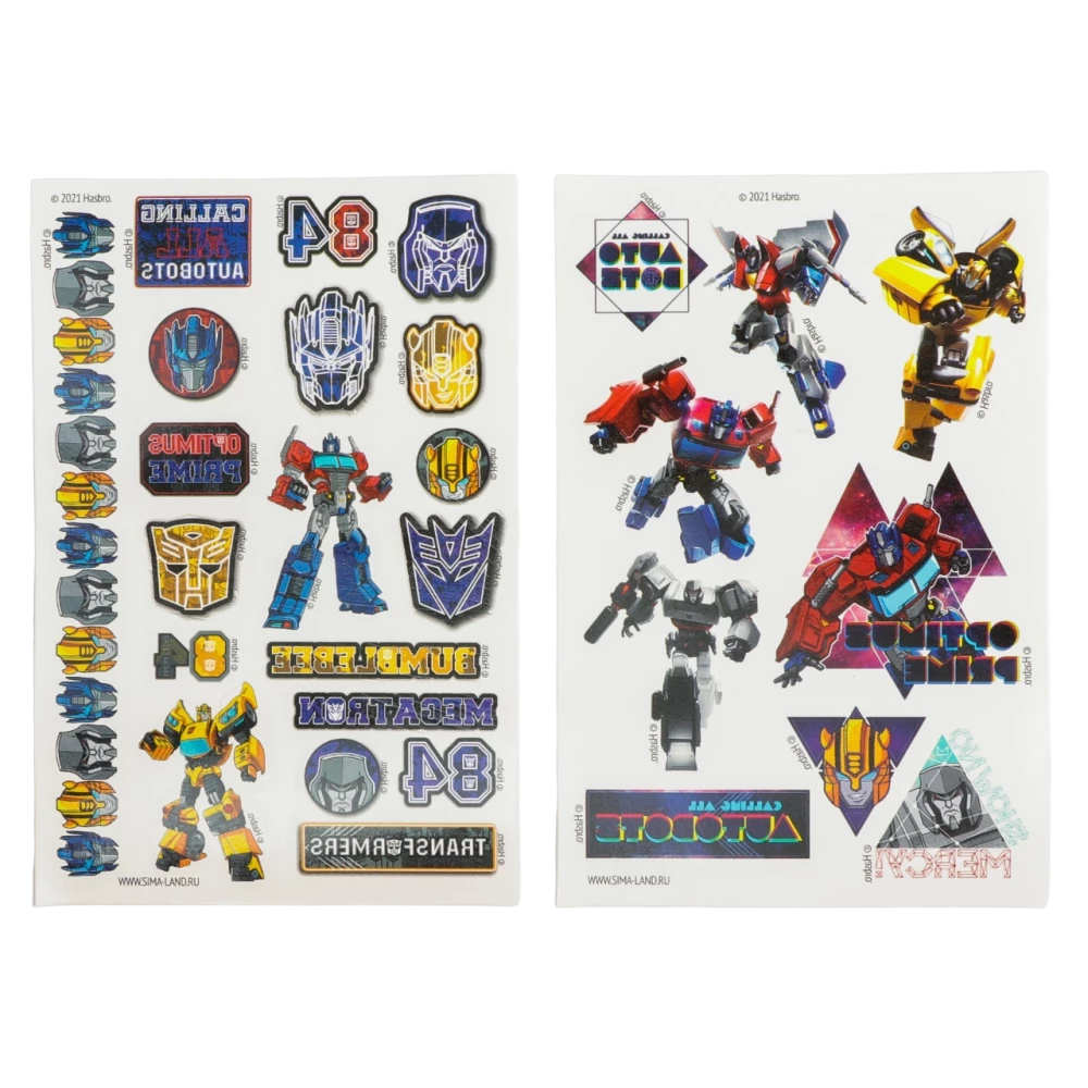 Set of Children's Tattoos Transformers