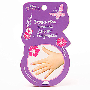 Zestaw do manicure. Naklejki na paznokcie, Roszpunka