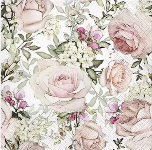 Salvetes 33x33 cm Gorgeous Roses, 20 gab.