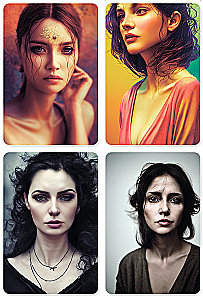 Metaphorical Associative Cards Portrait of a Woman