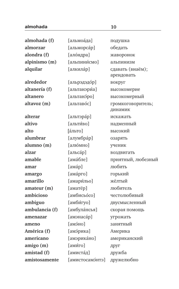 Hiszpańsko-rosyjski rosyjsko-hiszpański słownik z wymową dla początkujących
