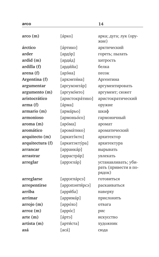 Hiszpańsko-rosyjski rosyjsko-hiszpański słownik z wymową dla początkujących