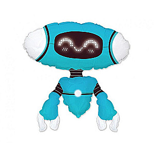 Folijas balons - Robots (zilais)