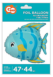 Folijas balons 47x44 cm. Zivtiņa