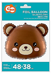 Foil Balloon - Teddy Bear, 48x38cm