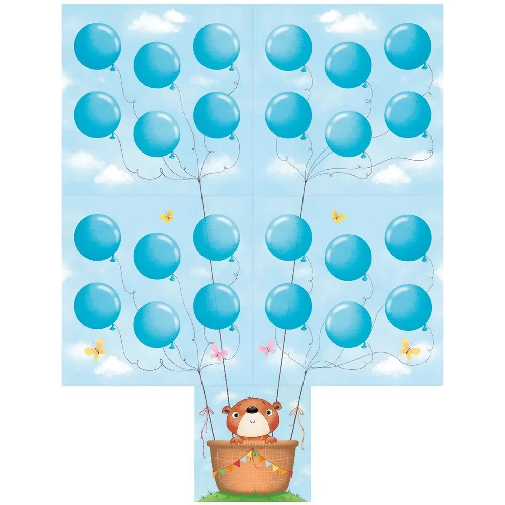 Teddy Bear on a Balloon. A Game That Helps to Enjoy Life