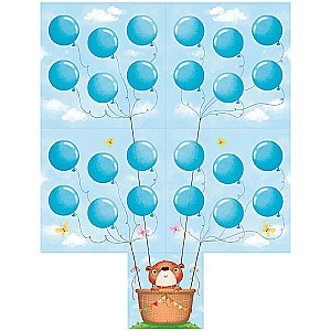 Teddy Bear on a Balloon. A Game That Helps to Enjoy Life