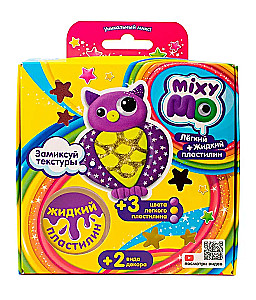 Radošais komplekts - Vieglā plastilīna MixyMo. Pūce