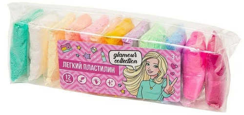Lekką plastelinę - Glamour, 12 kolorów