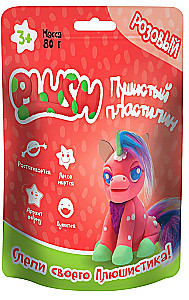 Pūkains plastilīns "PLUSH", dažādībā, 80g