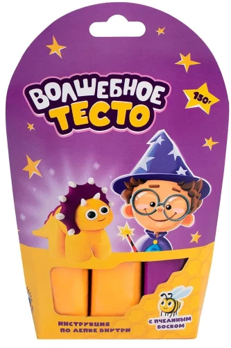 Minkštas tešlos modeliavimui - Geltonas dinozauras, 150 g