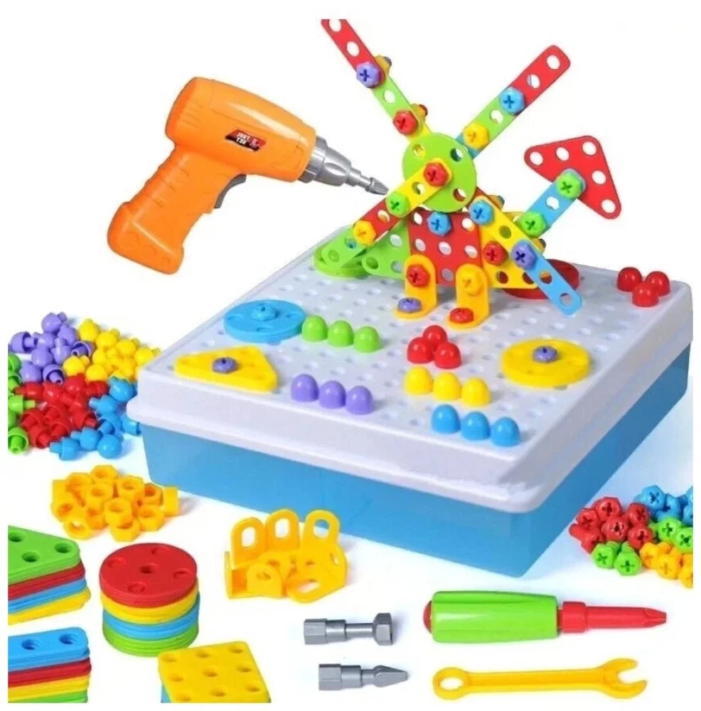 Edukacyjna zabawka-konstruktor - Magic Platre, 124 elementy
