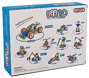 Rozwojowa zabawka-konstruktor - Build Play, 60 elementów