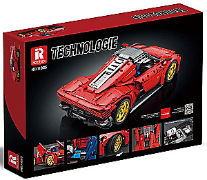 Konstruktor TECHNOLOGIE model Ferrari z pilotem, 1958 elementów
