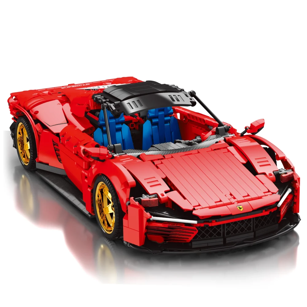 Konstruktor TECHNOLOGIE model Ferrari z pilotem, 1958 elementów