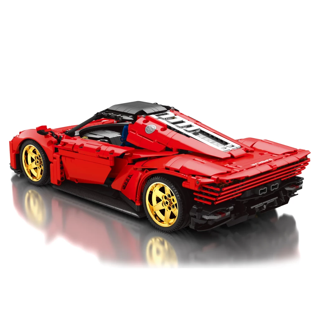Konstruktor TECHNOLOGIE model Ferrari z pilotem, 1958 elementów