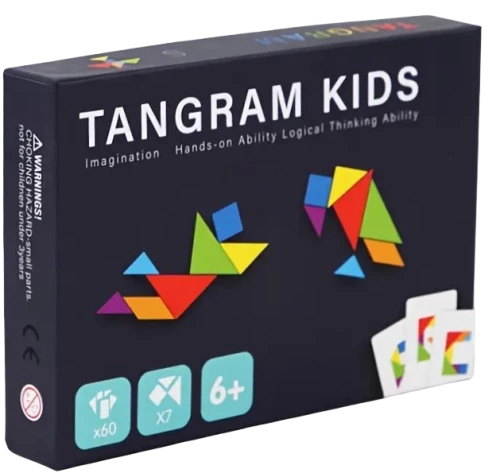 Board Game - Tangram Kids: English Alphabet + Numbers