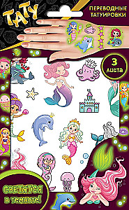 Stickers - Glowing Tattoos Mermaids