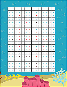 Pixel. Kleben und malen. Im Meer