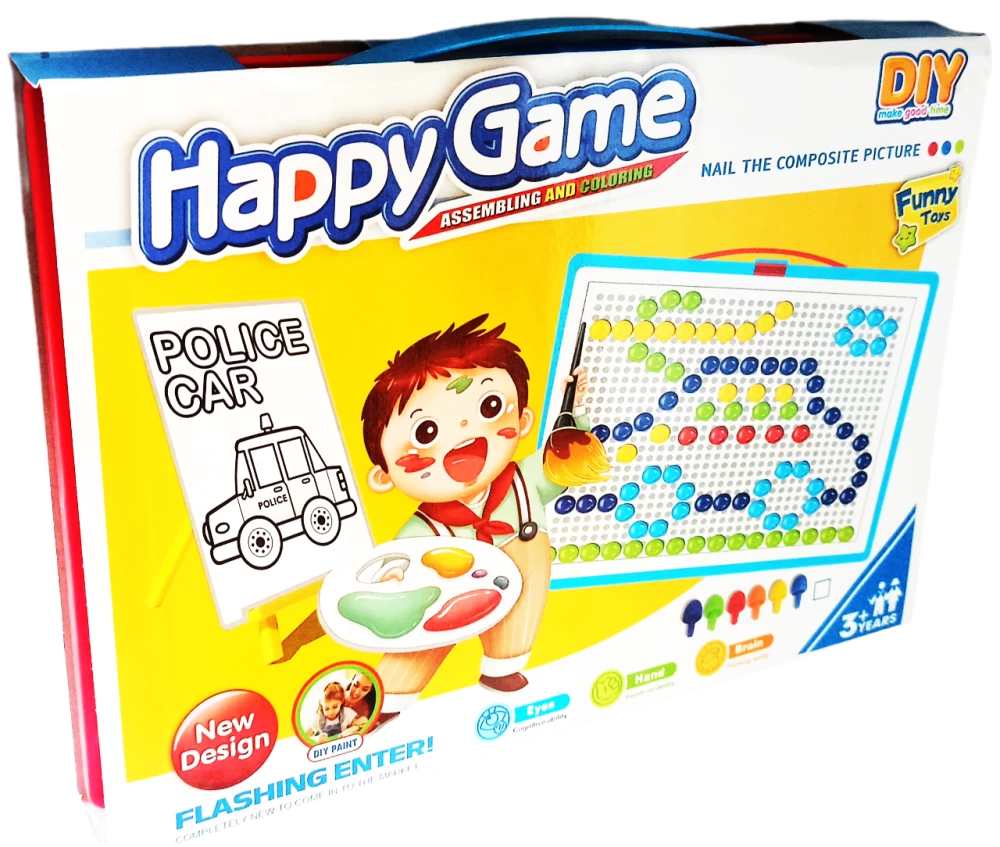 Kūrybinė mozaikos žaidimas Happy Game. Raudona