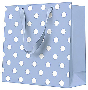 Kingituskott - Dotsy Check blue (17x17x6)