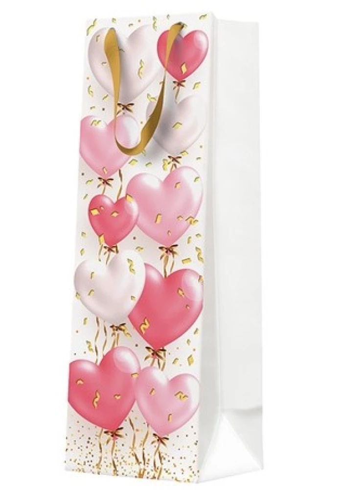 Kingituskott - Heart Baloons Rose (12x37x10)
