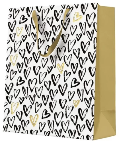 Gift bag - Hearts (17x17x6)