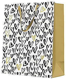 Gift bag - Hearts (17x17x6)