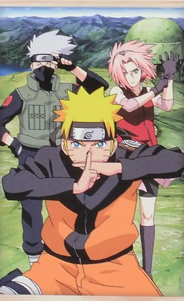 Алмазное панно на подвесе - Наруто. Naruto. Команда № 7