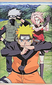 Алмазное панно на подвесе - Наруто. Naruto. Команда № 7