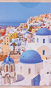 Glezna krāsošanai pēc numuriem - Saules Santorini