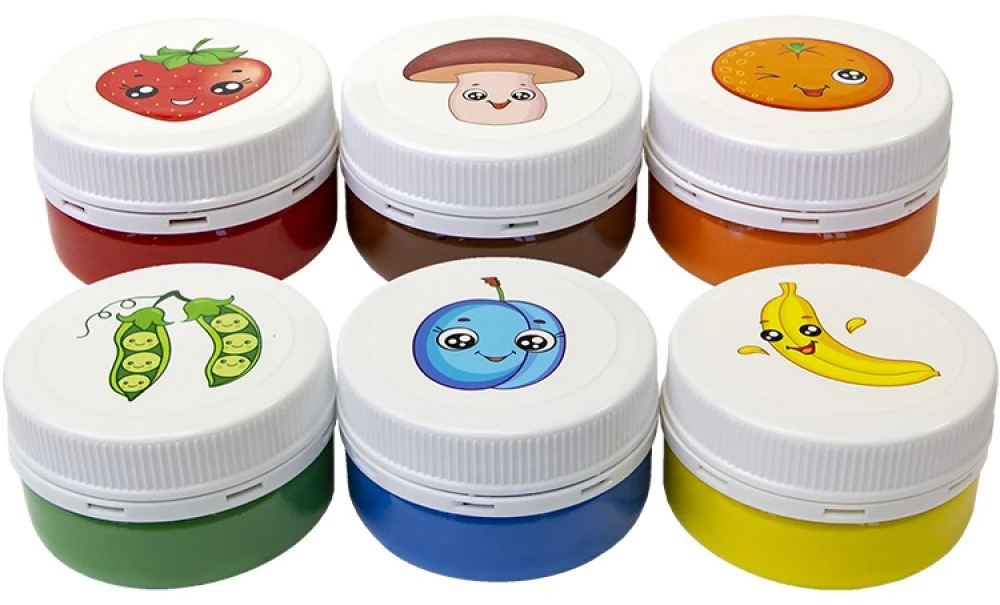 Finger paints. Draw-play (6 colors)