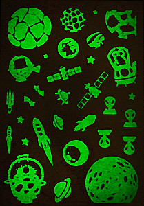 Glow-in-the-dark stickers - The depths of space