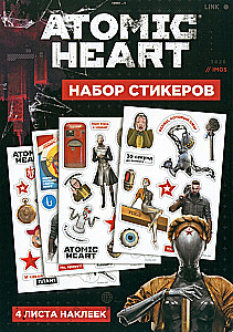 Atomic Hearti kleebiste komplekt. Kujundus 4