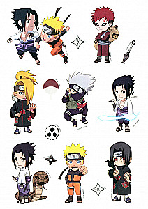 Naruto kleepsude komplekt. Naruto. Disain 3