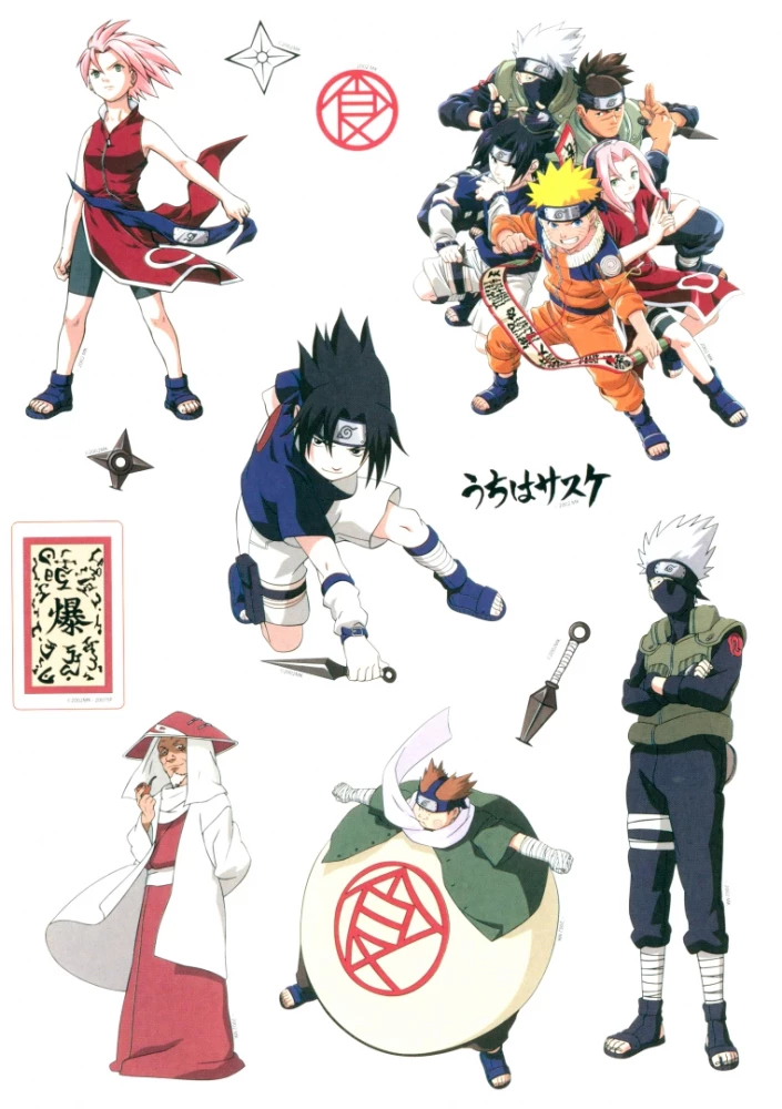 Naruto kleebiste komplekt. Naruto. Disain 2