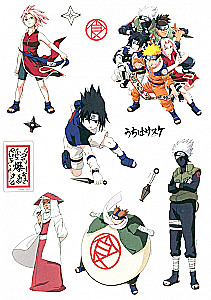 Naruto kleebiste komplekt. Naruto. Disain 2