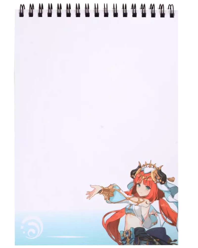 Loov märkmik kleebiste ja ülekantavate tätoveeringutega - Genshin. Kuu rohu valgustus