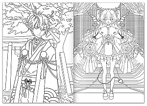 Spalvinimo rinkinys. Anime (2 spalvinimo knygelės). Tokijo gatvėse. Fantazijos daina