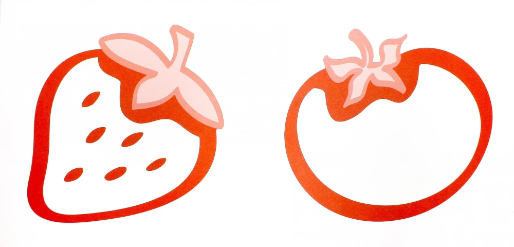 Mit einer Farbe. Mit Rot ausmalen (für Kinder ab 1 Jahr)