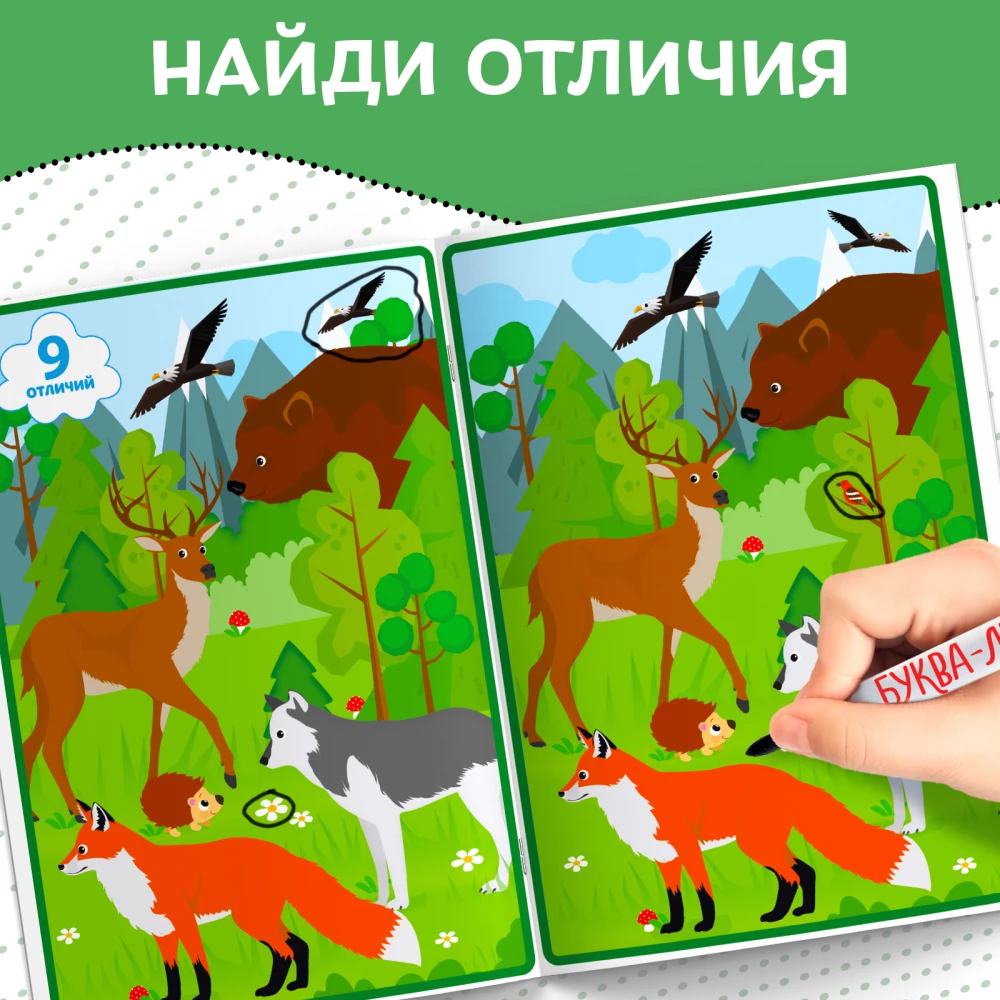 Marker Book - Write-Erase. Find the Differences