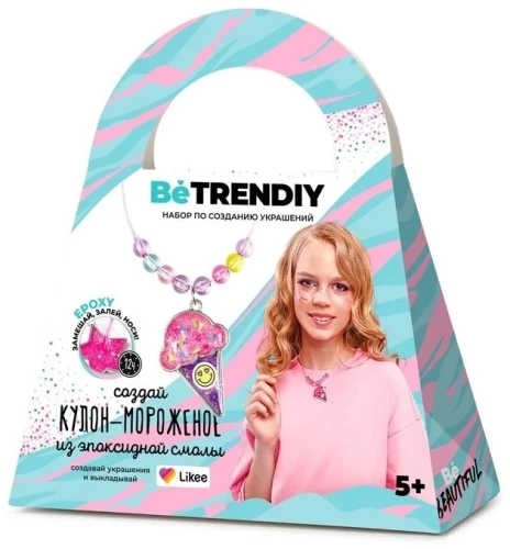 Be TrenDIY kaunistuste loomise komplekt - Loo epoksiidist jäätise ripats