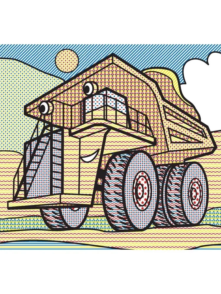 Water Coloring. Giant Machines